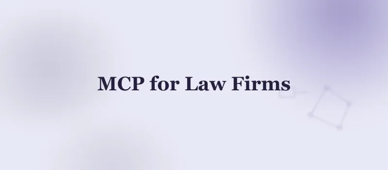 How to Build a Claude MCP Server for Law Firms