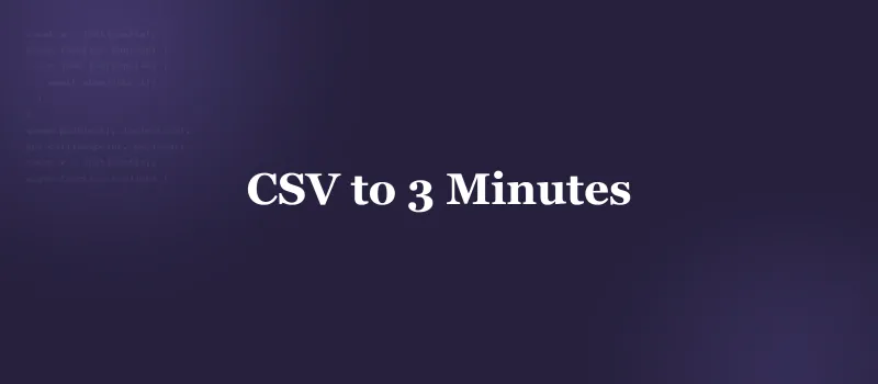 CSV Processing Optimization: From 20 Minutes to Under 3 Minutes