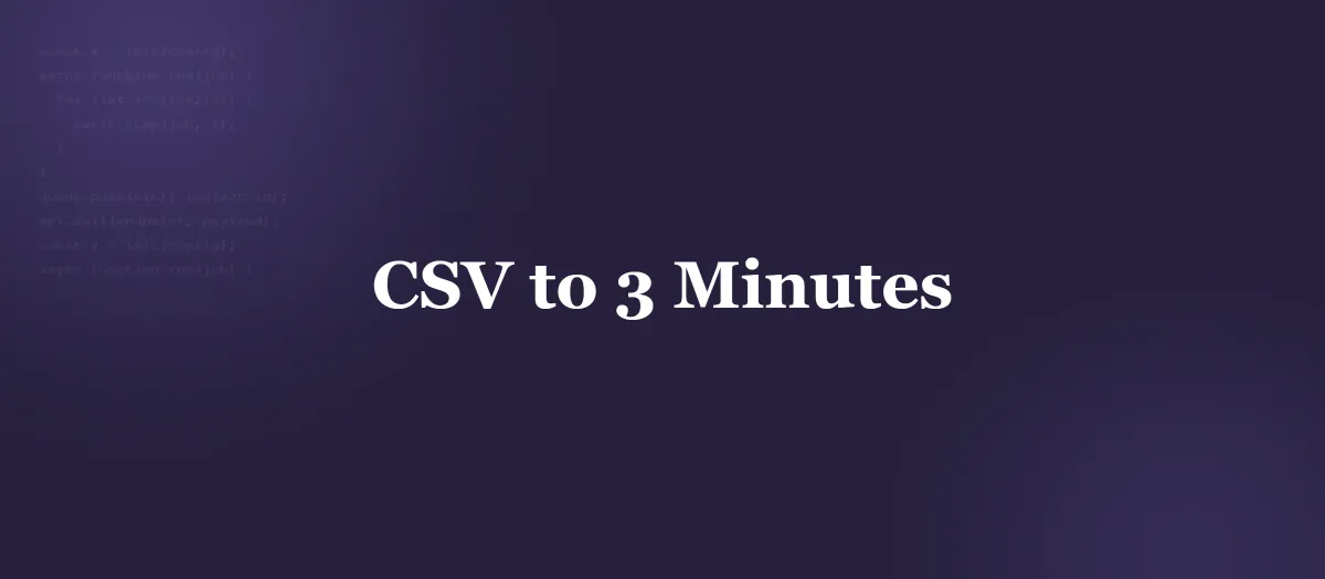 CSV Processing Optimization: From 20 Minutes to Under 3 Minutes