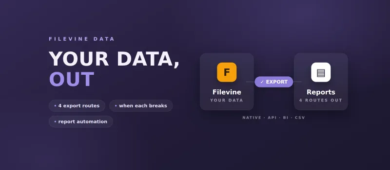 Filevine Custom Reporting: The Four Ways to Get Your Data Out, and When Each One Breaks