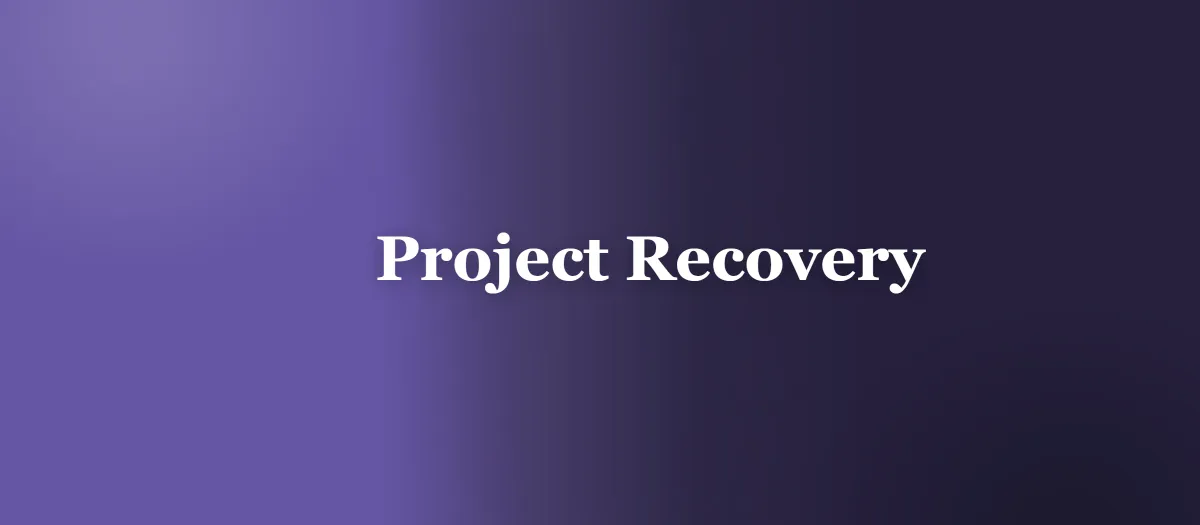 How to Recover from a Failed Software Project
