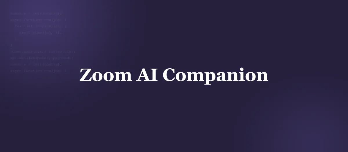 Zoom AI Companion Summary via API: Why Server-to-Server OAuth Can't Read It
